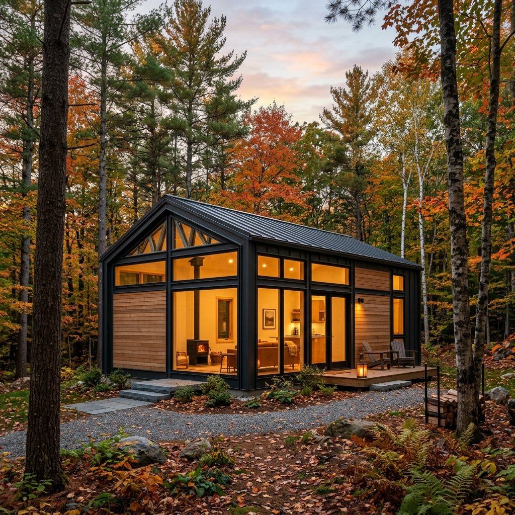 Beautiful modern ADU in a Maine pine forest